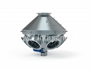 Mechanized grain flow distributor