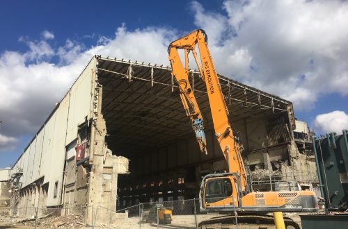 obras de demolição de edifícios