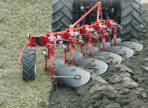 mounted reversible hydraulic plow