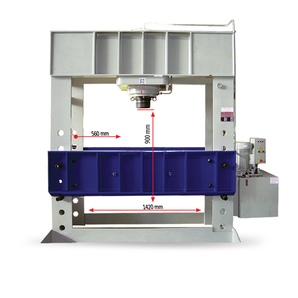 300 Ton Workshop Type Motorized Fixed Cylinder Hydraulic Press