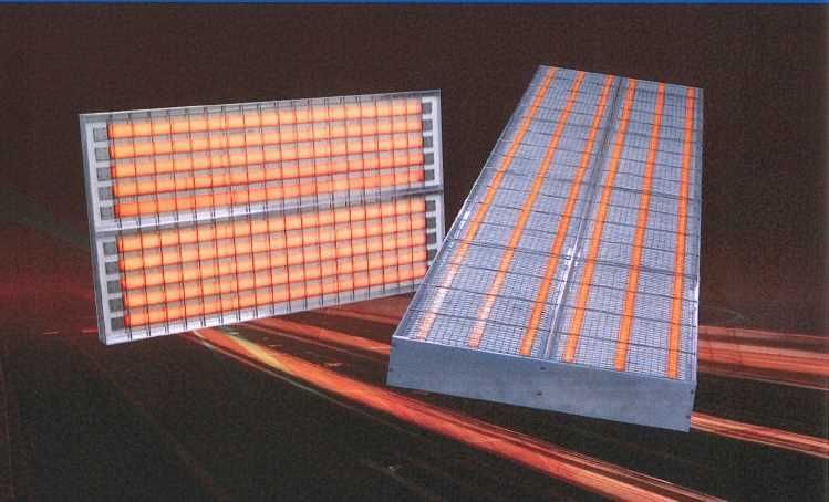 Infrared heaters and heating fields