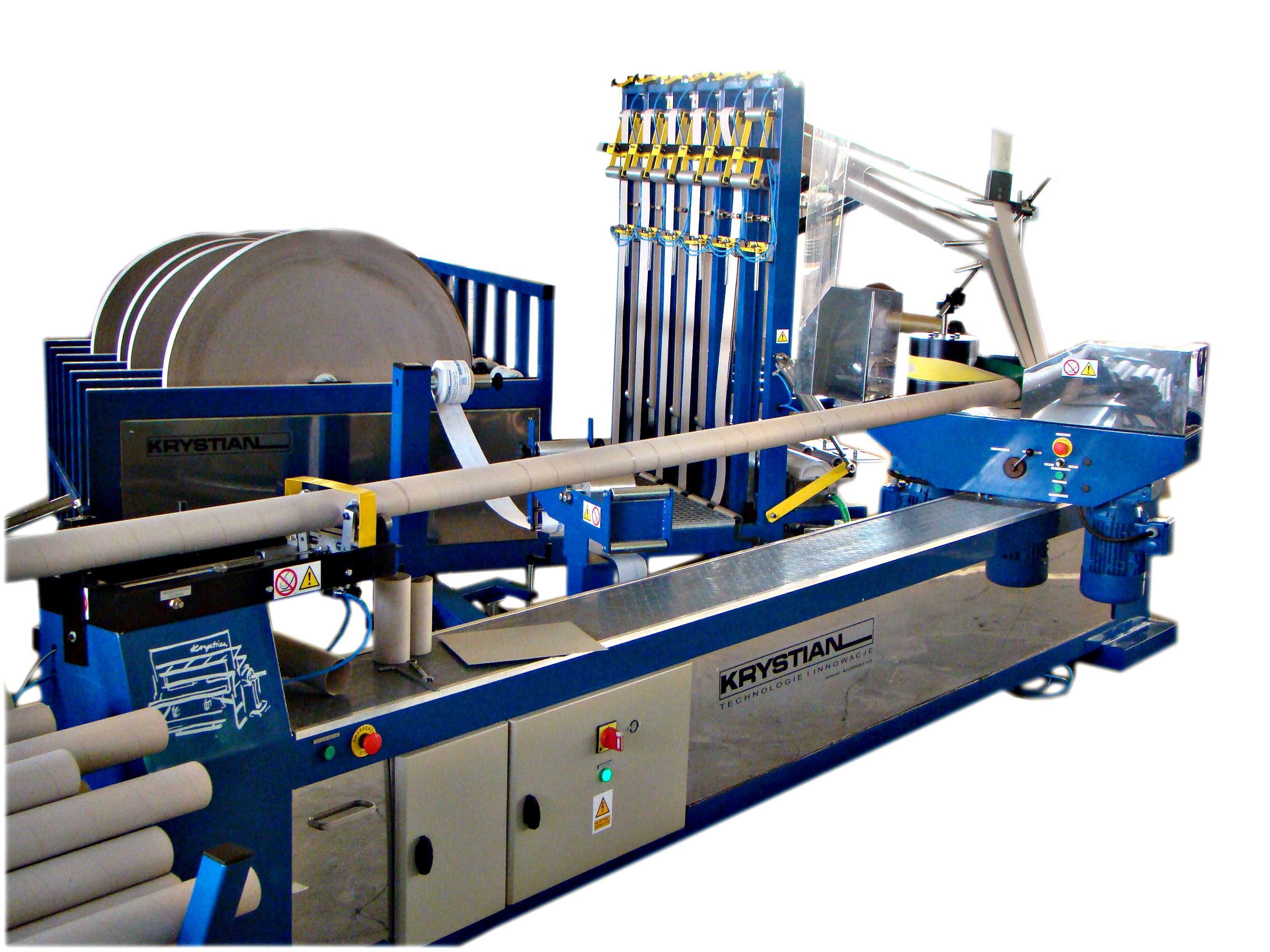 6 web paper core making machine with one cutter