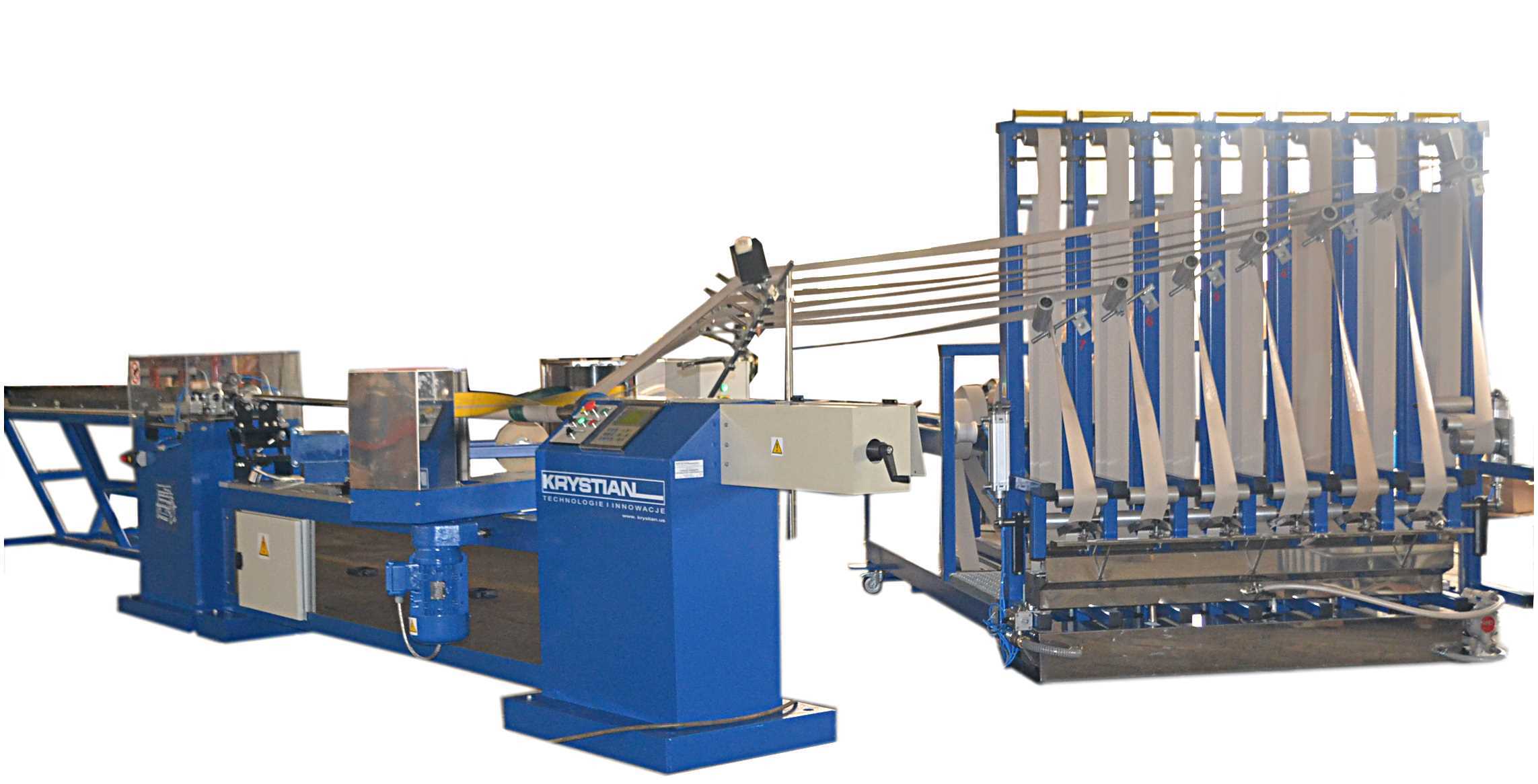 7 web paper core making machine with one cutter