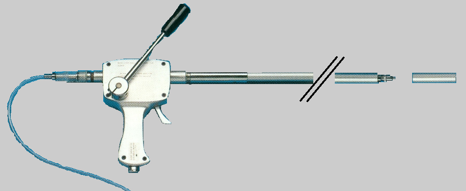  Pistola colgante de inyección automática con manguera