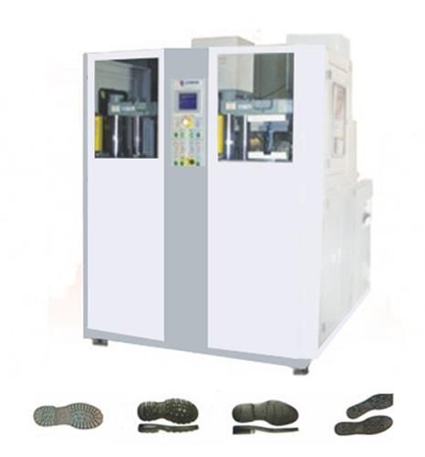2 STATIONS 1 COLOR PVC-THERMOPLASTIC-TPU SHOE SOLES INJECTION MACHINE