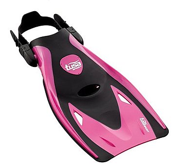 Short swimming flippers