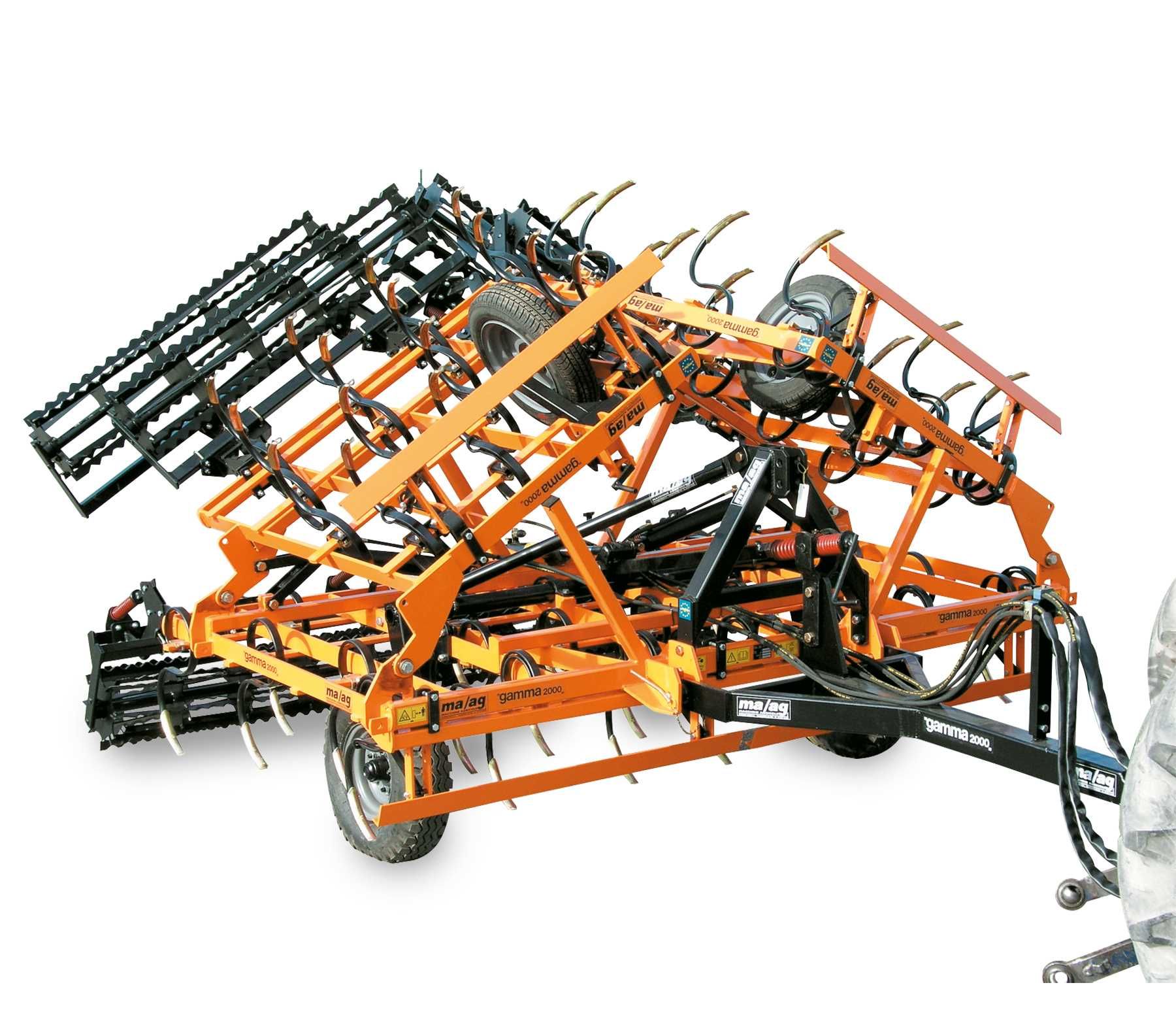 Cultivators and grubbers with springs