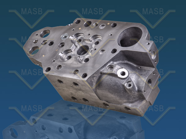 MTU 16V 595 TE 90 CAST STEEL CYLINDER HEAD