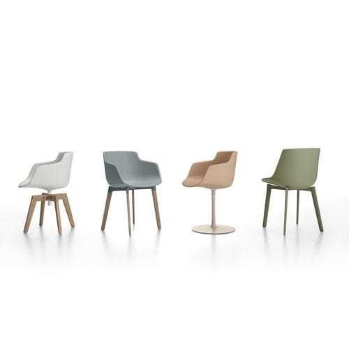 CHAIR / UPHOLSTERED / WITH ARMRESTS -FLOW LEATHER