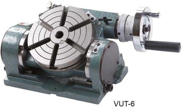 Tiltable horizontal-vertical rotary indexing table