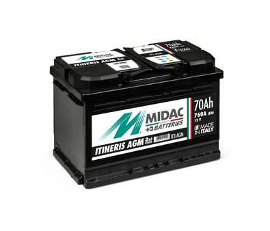 MIDAC Araba aküleri / Itineris Başlat ve Durdur Mühürlü Pil serisi