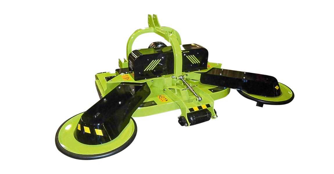 Grass mower of variable width