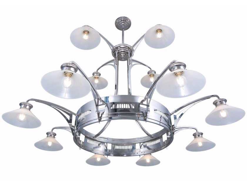 El yapımı pirinç avize