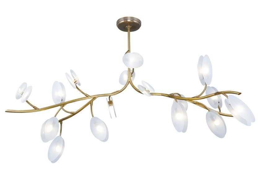 LED handmade brass ceiling lamp