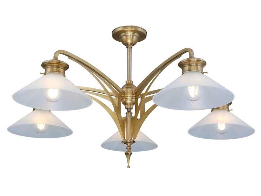 Handmade brass chandelier