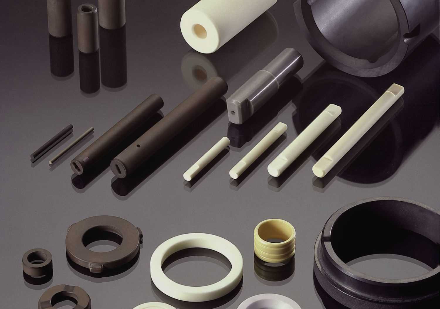 Ceramic pump components