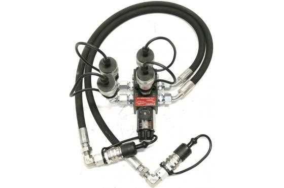 Supplementary hydraulics kit / Extra hydraulic kit 1-block R3/8",incl. hoses+fitt.