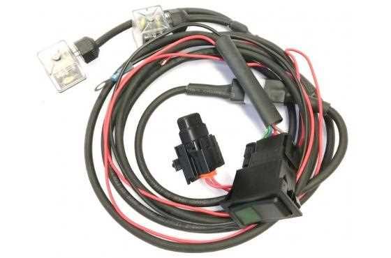 Supplementary hydraulics kit / Electrik kit extrahydr. 2-plug with the rocker switch 12V