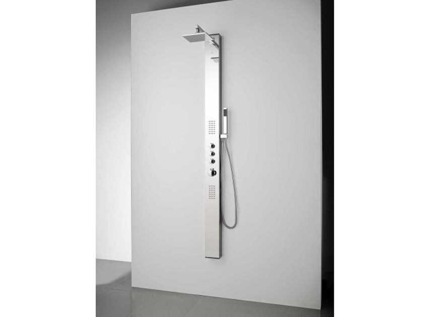 Термостатическая душевая панель с ручным душем