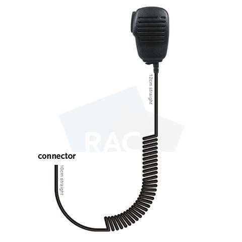 Small speaker microphone with lapel clip