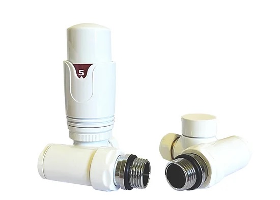 Conjunto de válvulas termostáticas híbridas (duplo combustível) brancas