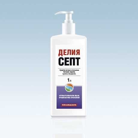 DISINFECTANTS FOR HOME AND PERSONAL CARE  /  Liquid soap "Delia-sept"