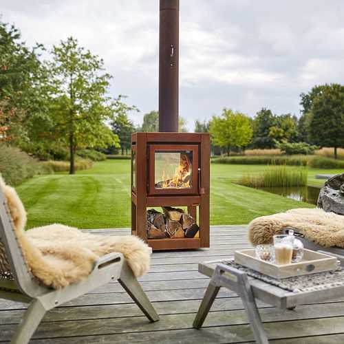 GARDEN FIREPLACE / WOOD-BURNING 