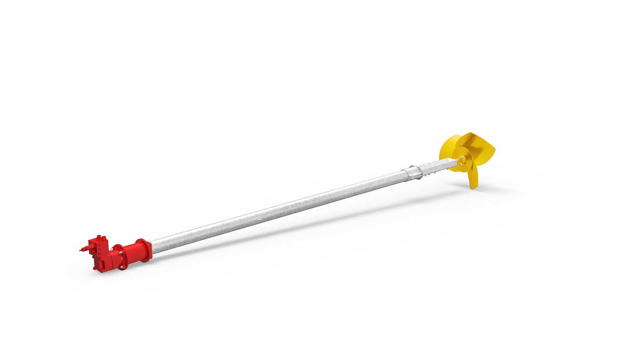 Mixer with hydraulic motor drive