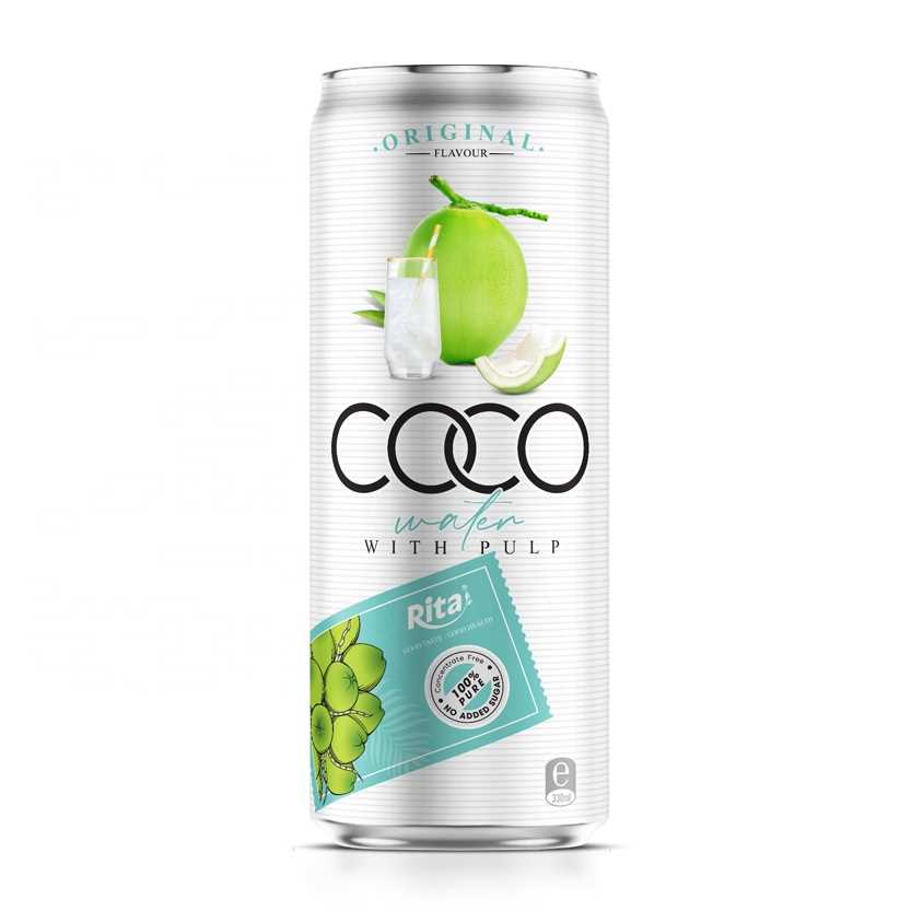 320ml Canned Vietnam Coconut Water with pup