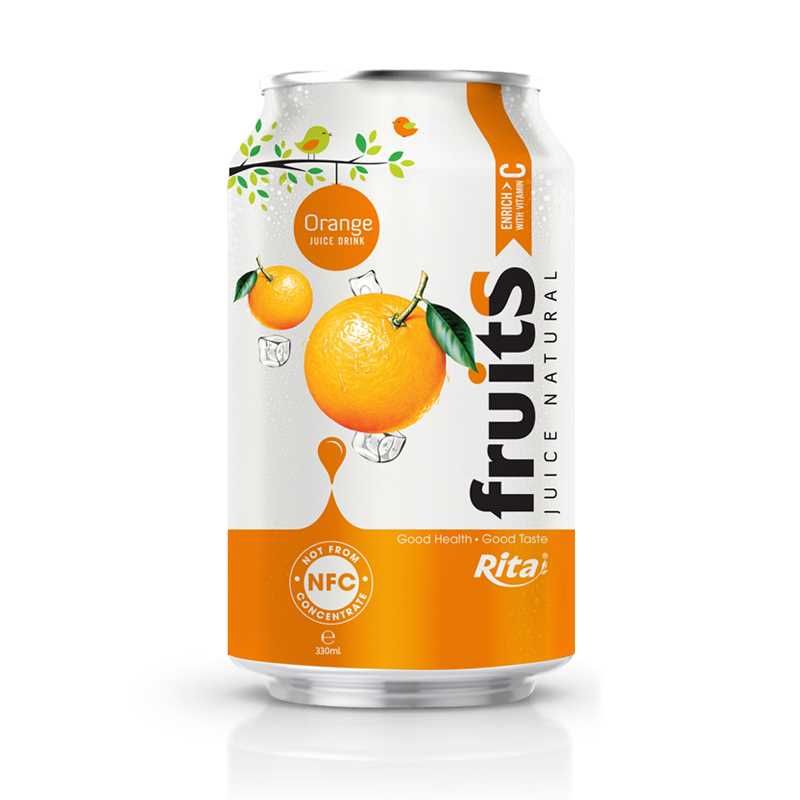 330ml aluminum can fruit juice drink