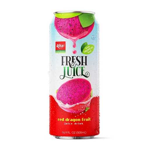 500ml Konserve Dragonfruit Suyu İçeceği