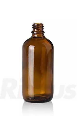 All-round bottle made of amber glass