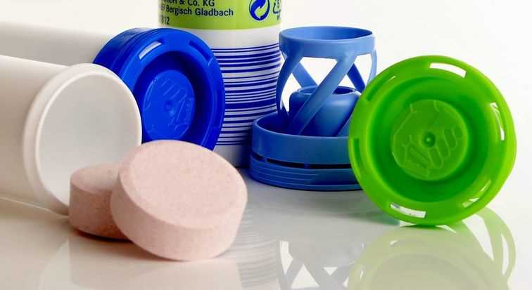Caps for effervescent tablets