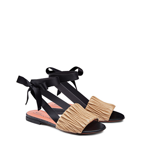 LEATHER WOMEN SANDALET SHOES