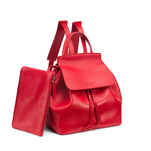 Nappa leather backpack for women