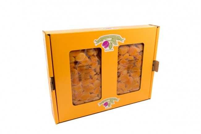 Abricots séchés emballés