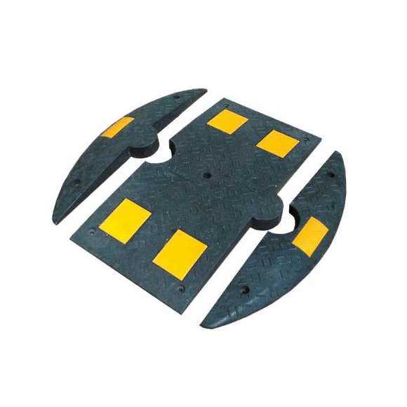Speed bump of rubber