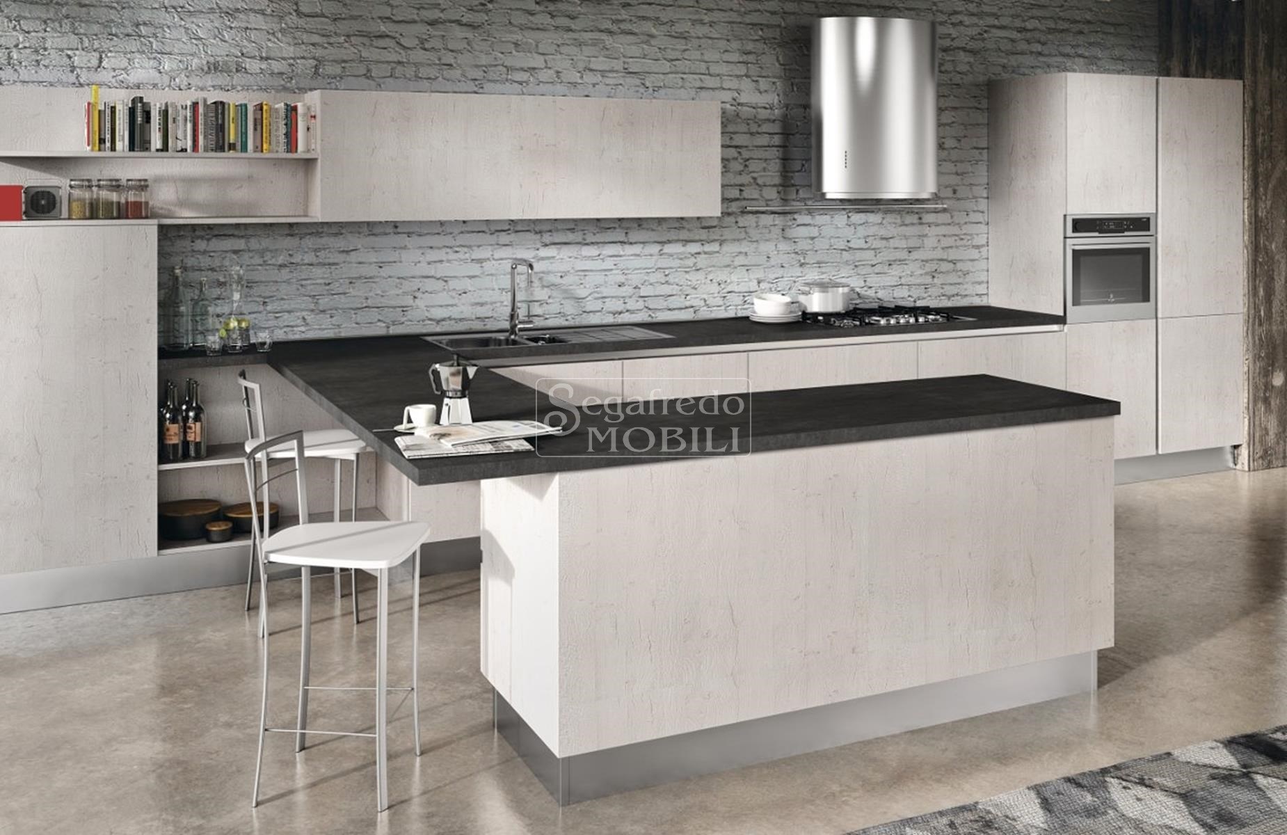 Lamine ahsaptan modern mutfak