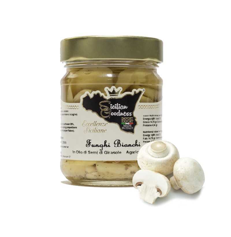 White mushrooms