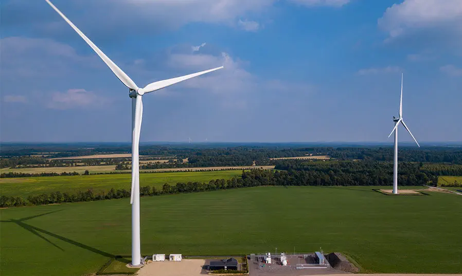 Wind energy hybrid electric power unit