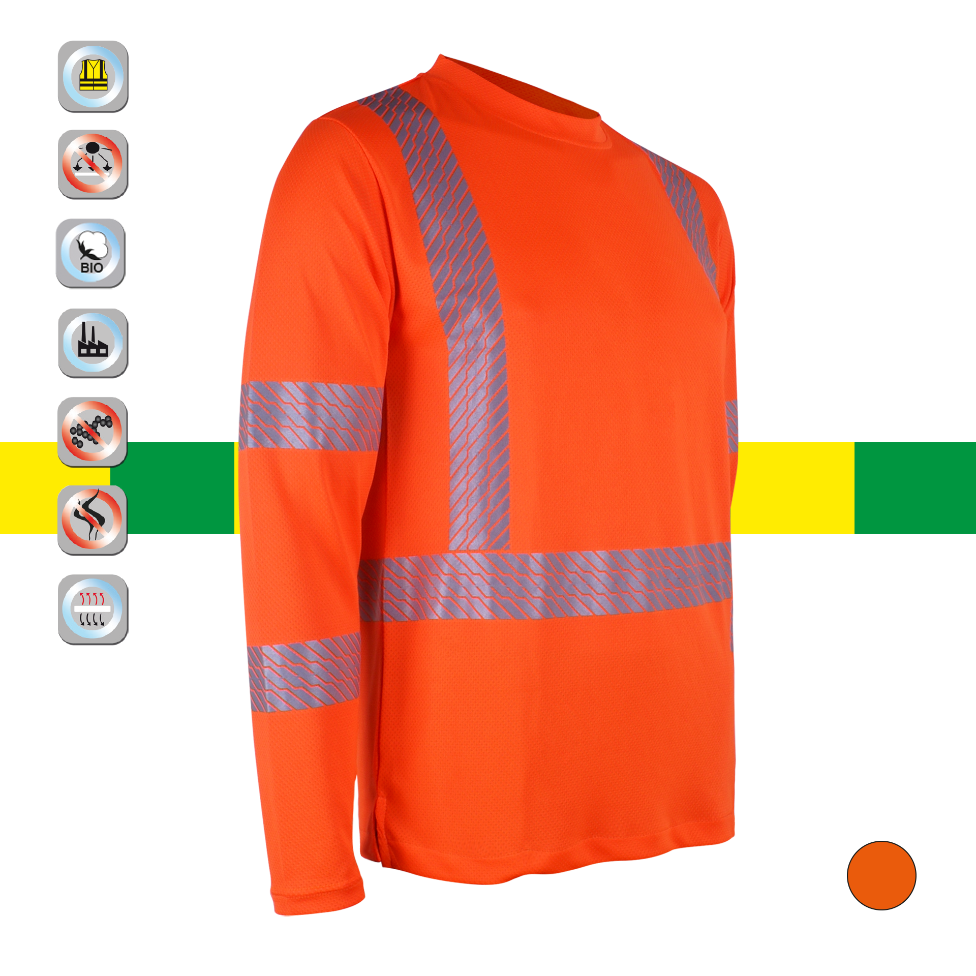 Long sleeve reflective blouse / WORKWEAR