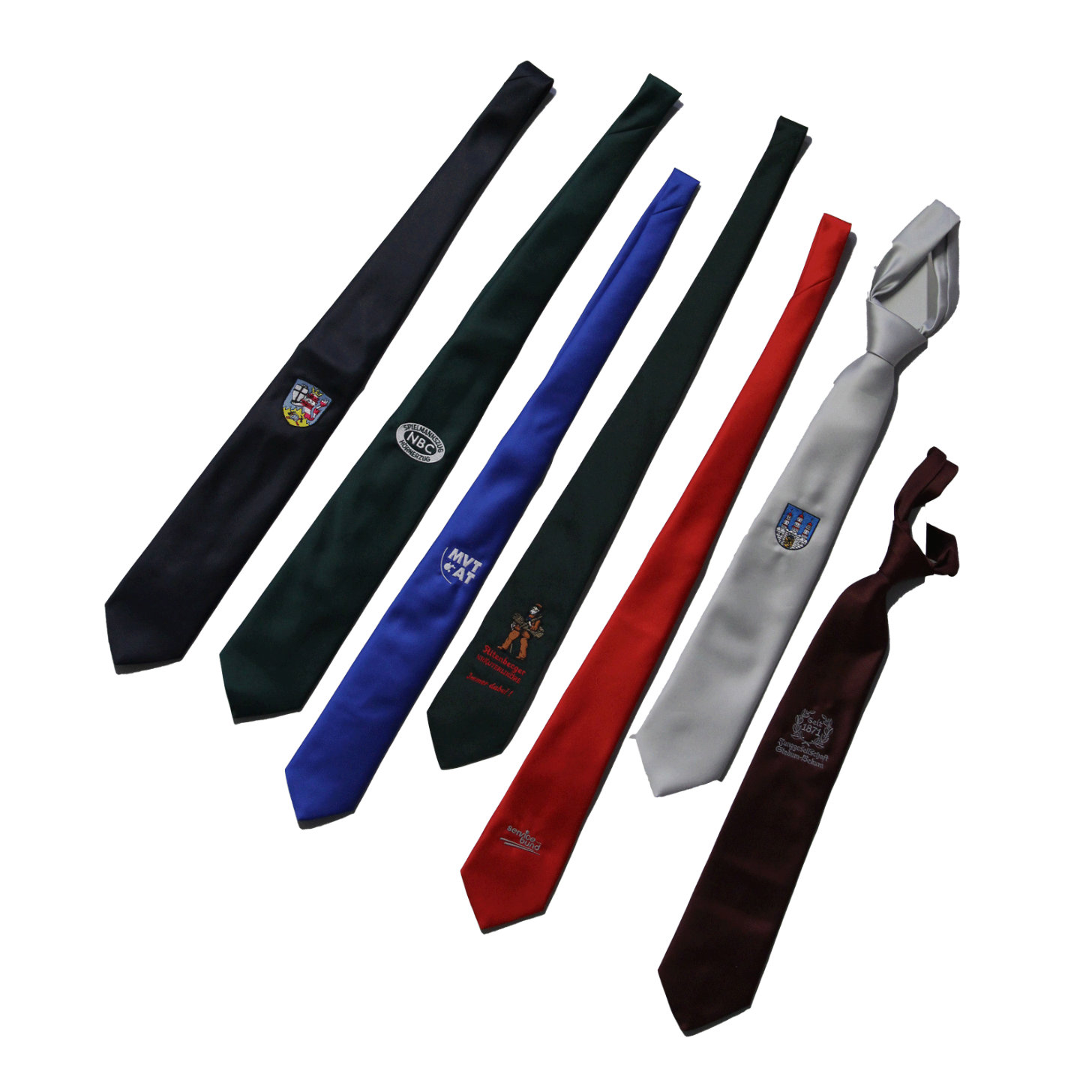 printed neckties