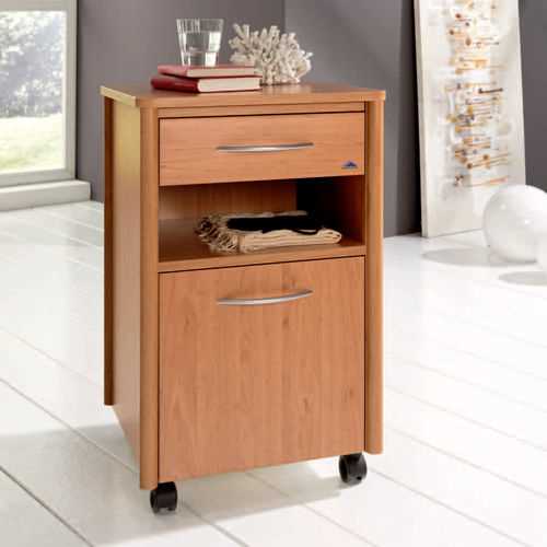 BEDSIDE CABINET ON CASTERS