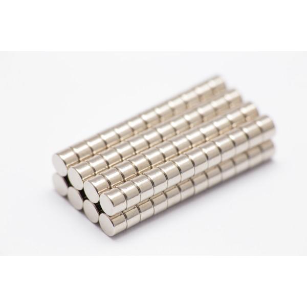 Neodimyum disk mıknatıs 3mm x2mm, Nikel kaplı