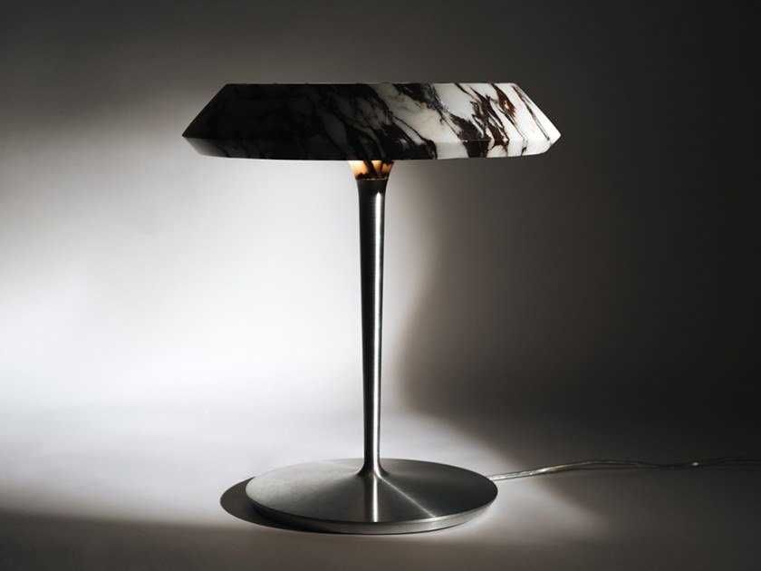 مصباح طاولة من الرخام LED