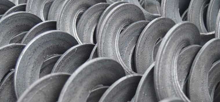 Spirals from flat steel