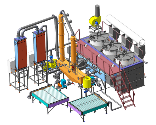 PIROTEX PYROLYSIS PLANT: RECYCLING AND UTILIZATION OF SCRAP TIRES, MECHANICAL RUBBER GOODS, PLASTICS, POLYETHYLENE, POLYETHYLENE TEREPHTALATE, OIL SLUDGE, WASTE OILS.