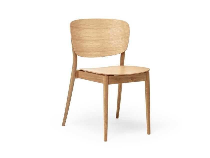 Stackable wooden chair