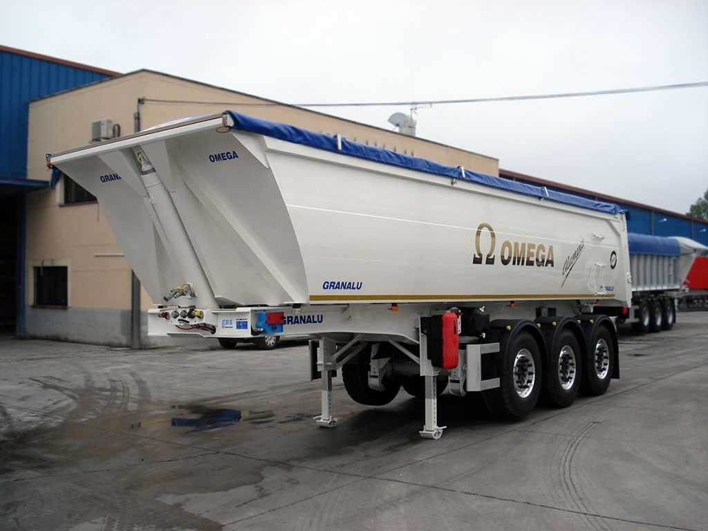 Integral Aluminum Tipper semi trailer / 24 m3