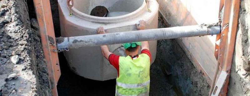 Sewer, collector and treatment station